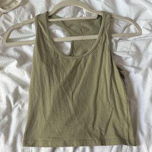 Women’s Olive Green Racerback Tank Top
